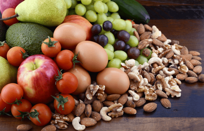 Fruit vegetable nuts